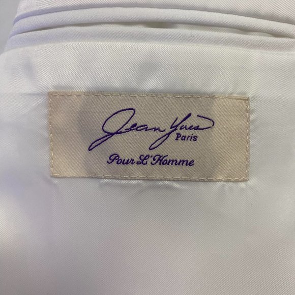 Men's White Mirage Tuxedo Jacket- Easy Care, Gala, Black Tie, Prom, Cruise - Picture 10 of 12